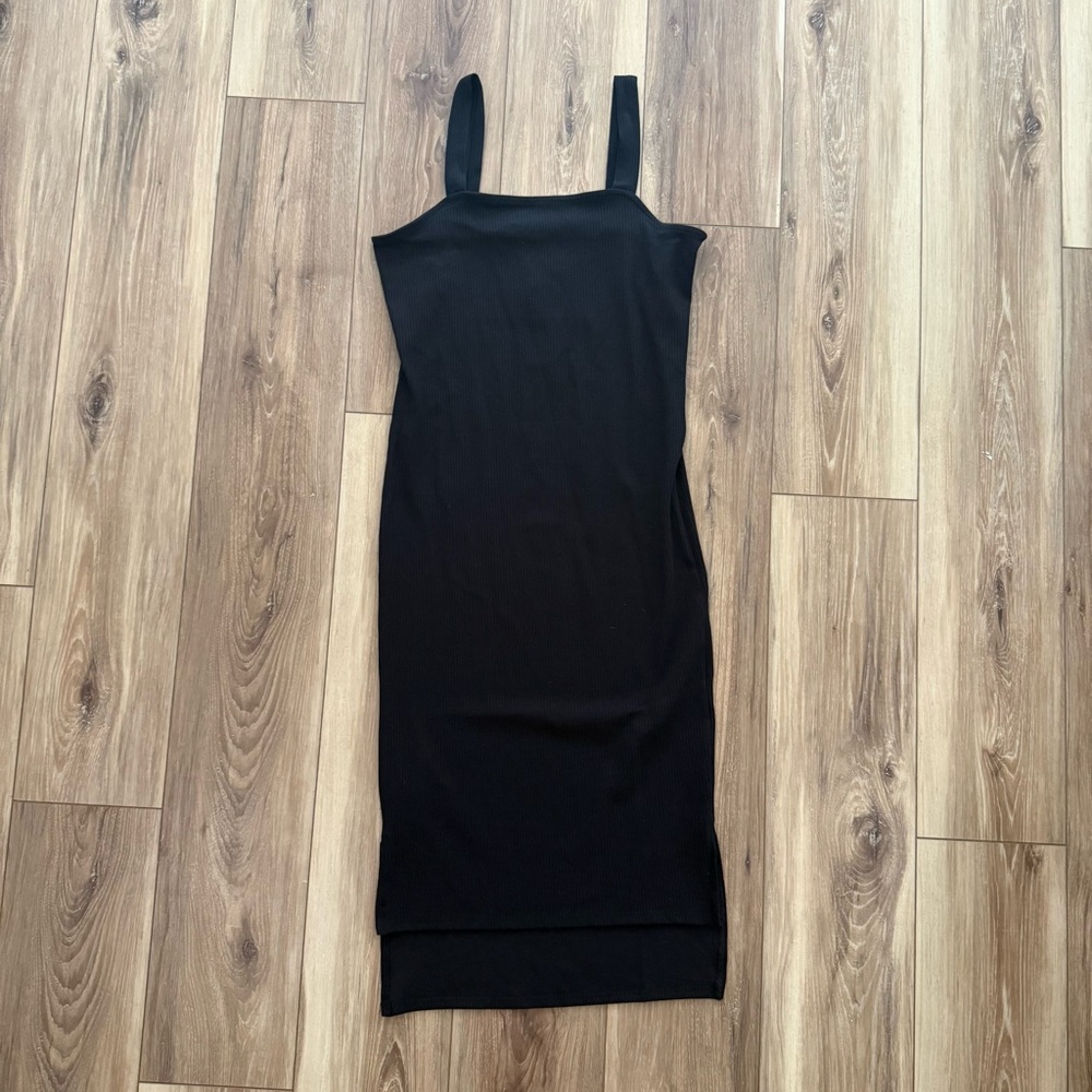 NWT The Drop Amelia Tank Bodycon Midi Dress | Black | Size Medium